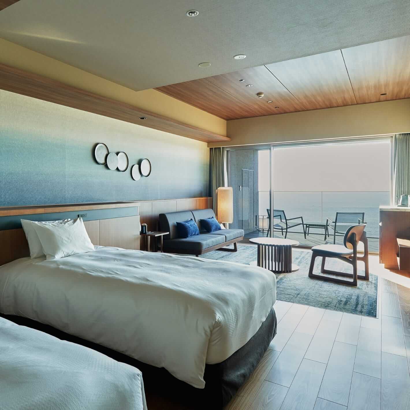 【静岡県】広がりあるお部屋はクラス感のある落ち着きと快適性が調和した、美しさと機能性に富んだ空間となっています