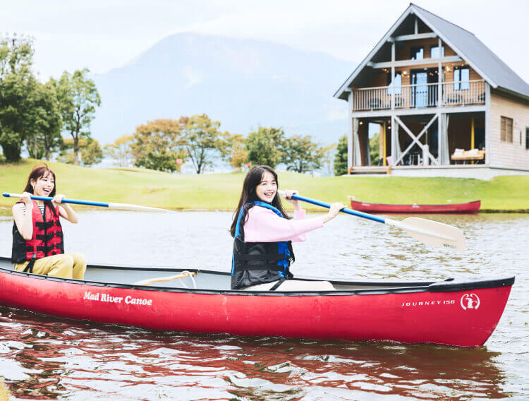 【滋賀県】全宿泊棟にお客様専用カヌーをご用意、自由にご利用いただけます