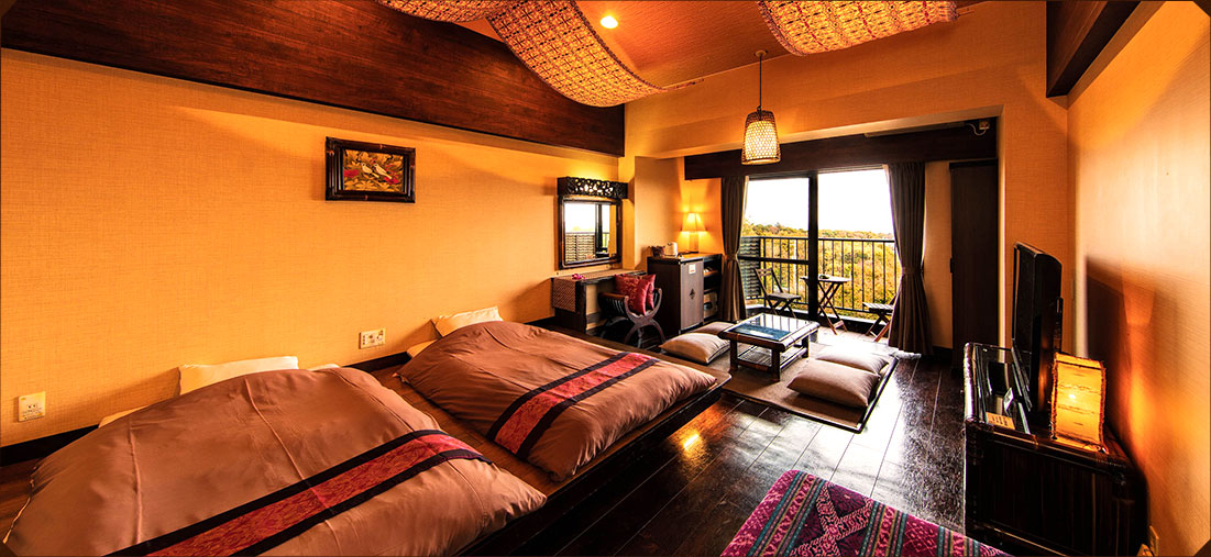 【静岡県】当館で１番人気。庭園を望むテラスつきのお部屋