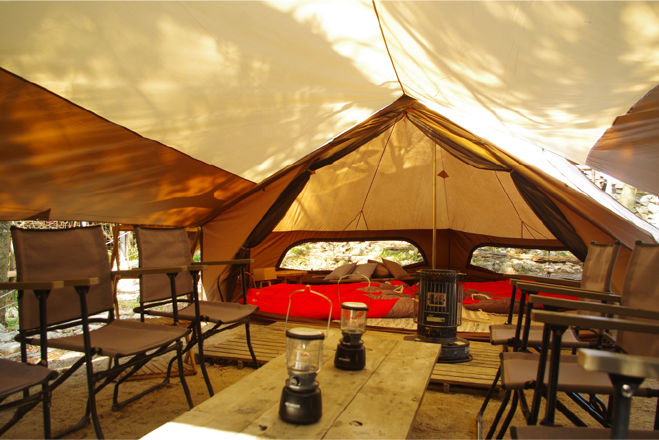 【大阪府】【棚田サイト】人目を気にすることなくプライベートな空間でくつろいで頂くことができます