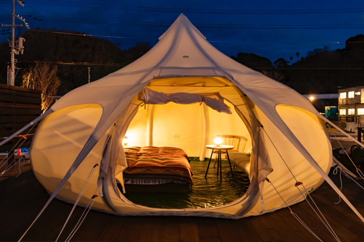 【兵庫県】冷暖房完備で快適な玉ねぎテント