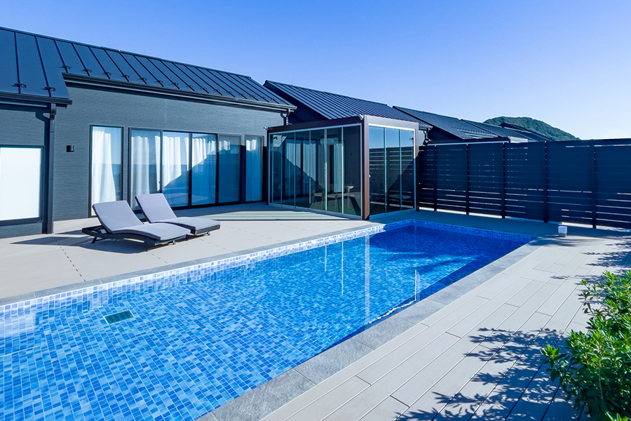 【関東_千葉県】各棟個別に配された大型プライベートプール