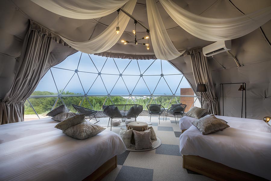 【関西_兵庫県】各客室のプライベート空間からは淡路の海を望む絶景のロケーション