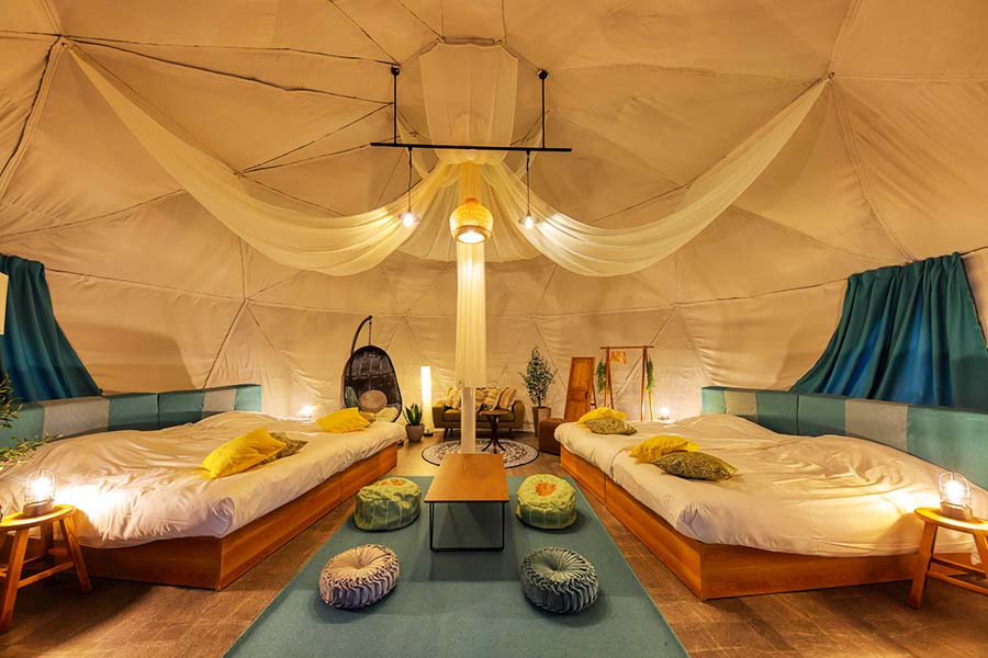 【甲信越_山梨県】ラグジュアリー＆アウトドア ヴィラ・テントの選べるお部屋タイプ