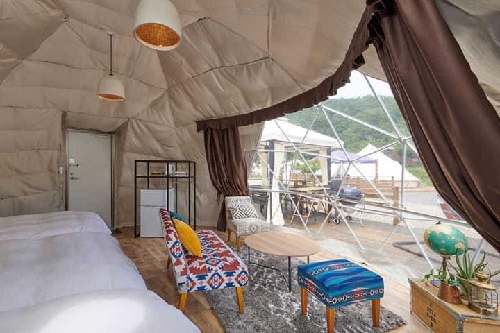 【関西_京都府】まるで空気のような雰囲気。自然のリラックスできる贅沢なグランピングサイト。