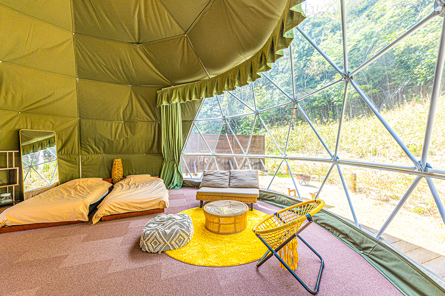 【関西_京都府】大人気のドーム型テント  アクアドーム&ドッグランドーム