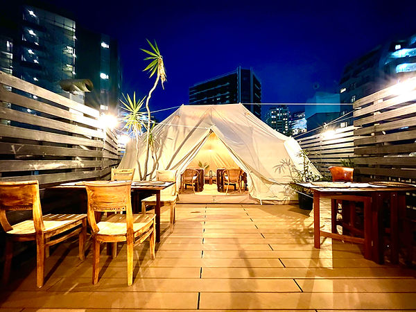 【関東_東京都】キャンプ気分を味わいたい女子会にもピッタリ